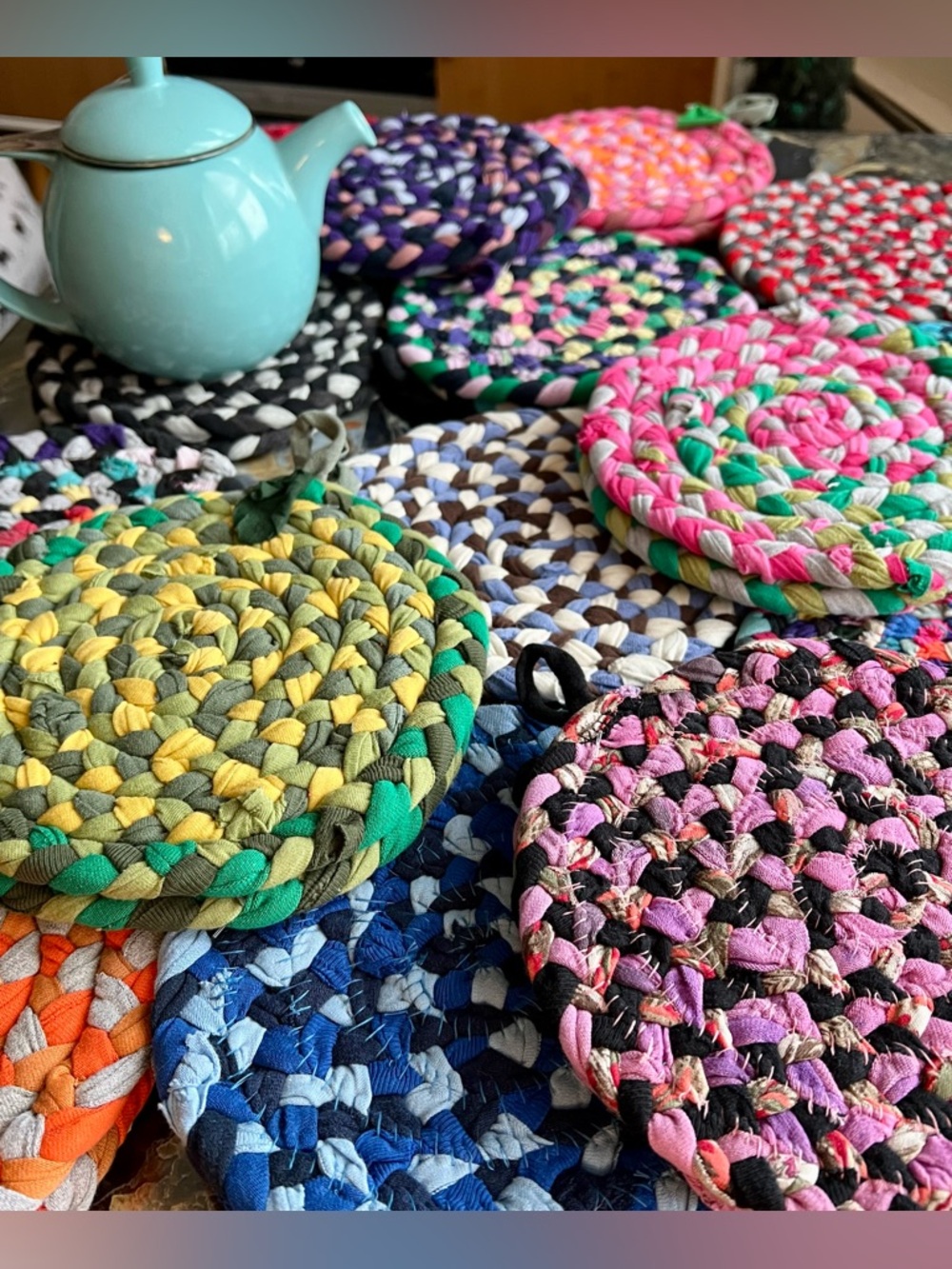 Braided Trivet Potholder Set of 2 - Picture 6 of 14